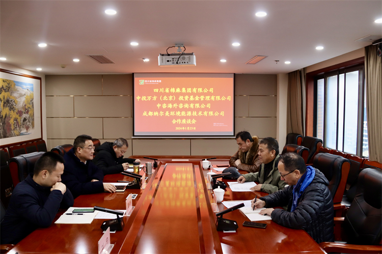 集團公司召開與中投萬方（北京）投資基金管理有限公司、中咨海外資訊有限公司、 成都納爾美環(huán)境能源技術有限公司合作座談會