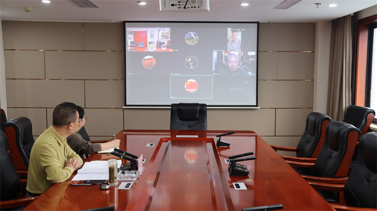 集團(tuán)公司出席與上海向陽公益基金會、 供銷總社青島公司、國科凱信集團(tuán)交流合作視頻會